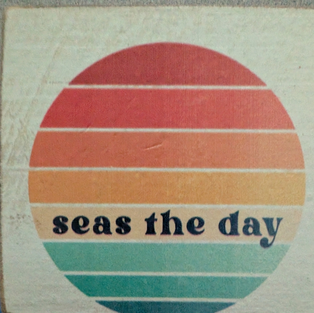 Seas the Day Decor,Wooden Block